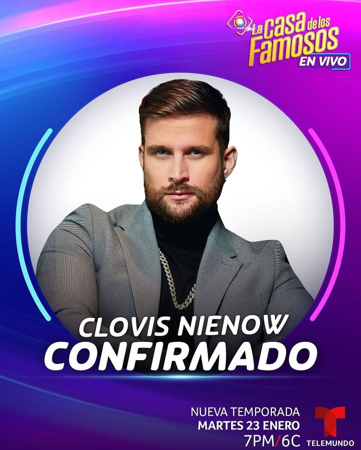 Clovis Nienow forma parte de "La casa de los famosos 4" (Foto: Telemundo)