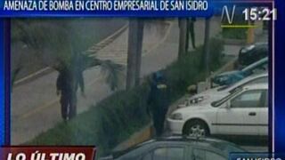 San Isidro: 'granada' encontrada cerca de centro financiero era un encendedor