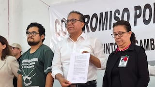 Roberto Sánchez firma “compromiso por el Perú” con organizaciones sociales