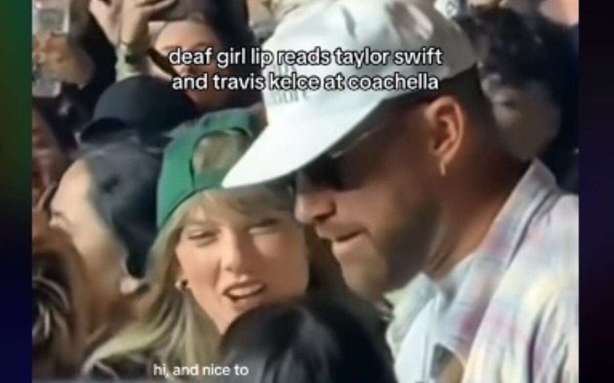 VIDEO VIRAL: una lectora de labios revela lo que Taylor Swift le dijo a Travis Kelce al estar en Coachella 2024. (Foto: @tismejackieg)