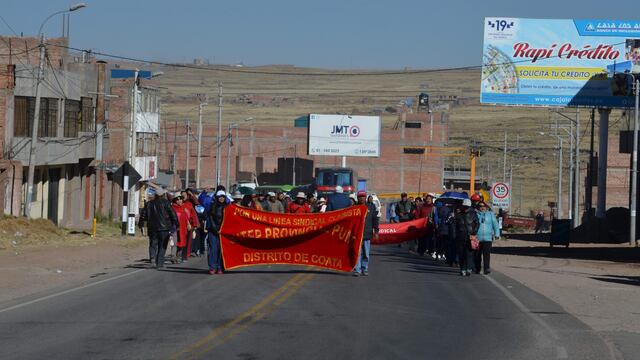 Así se desarrollaron las protestas de profesores en Puno y Piura [Fotos]