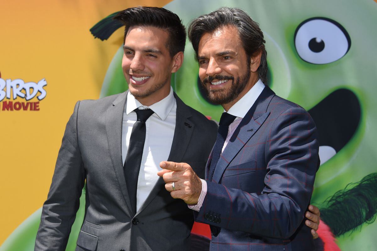 Vadhir Derbez junto a su padre Eugenio (Foto: AFP)