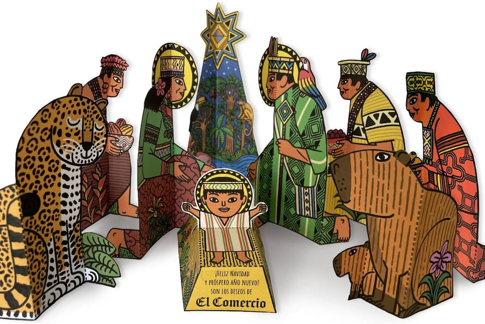 Así luce el nacimiento amazónico de "El Dominical". (Diseño: Víctor Aguilar)