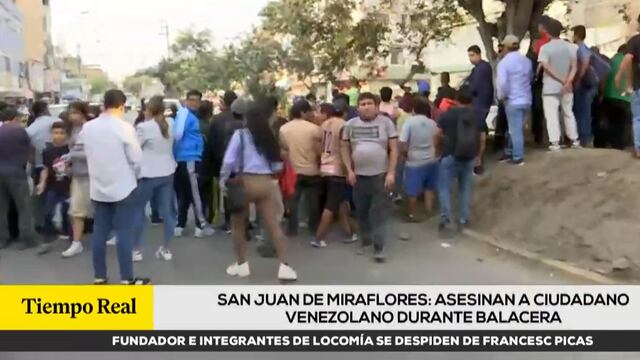 San Juan de Miraflores: sicarios matan a balazos a joven extranjero y dejan heridas a dos escolares | VIDEO