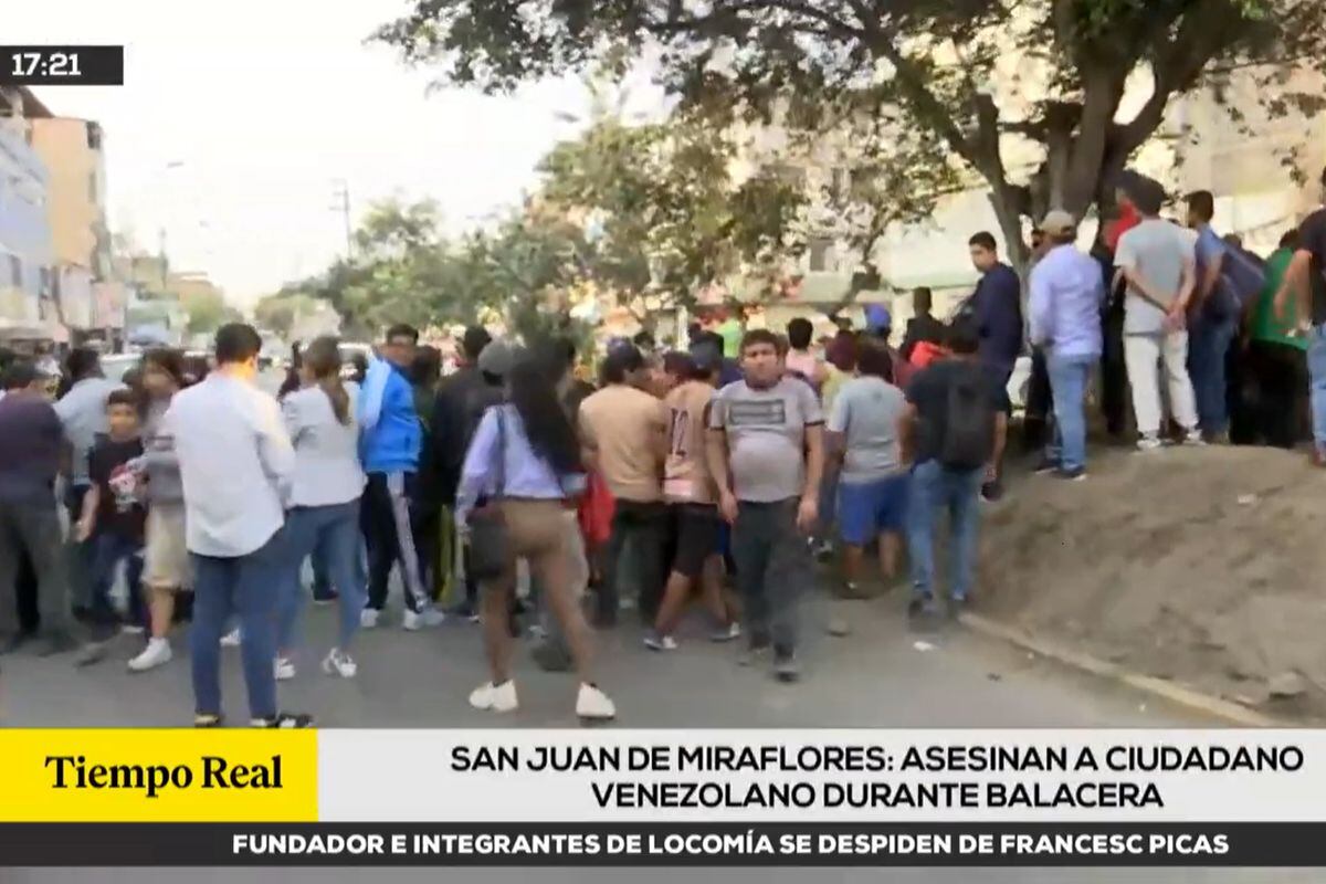 Matan a balazos a joven extranjero en exteriores de barbería, en San Juan de Miraflores. (Foto: RPP TV)