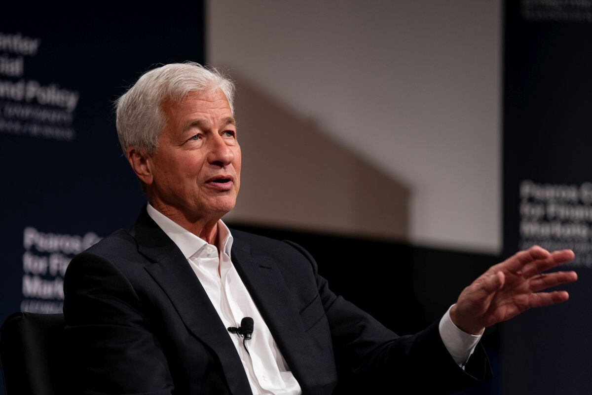 JPMorgan CEO Jamie Dimon at Georgetown University in 2024.
