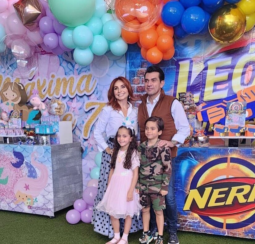 La fiesta de cumpleaños de los hijos de Jorge Salinas y Elizabeth Álvarez tuvo dos temáticas distintas (Foto: Elizabeth Álvarez / Instagram)