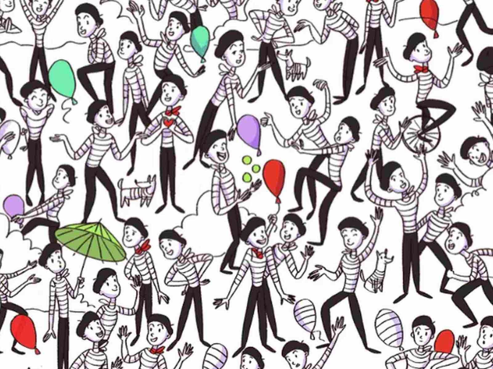 RETO VISUAL | En esta imagen hay varios mimos. Entre ellos, hay un ladrón. (Foto: genial.guru)