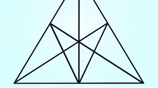 RETO VISUAL: ¿cuántos triángulos hay en la imagen?