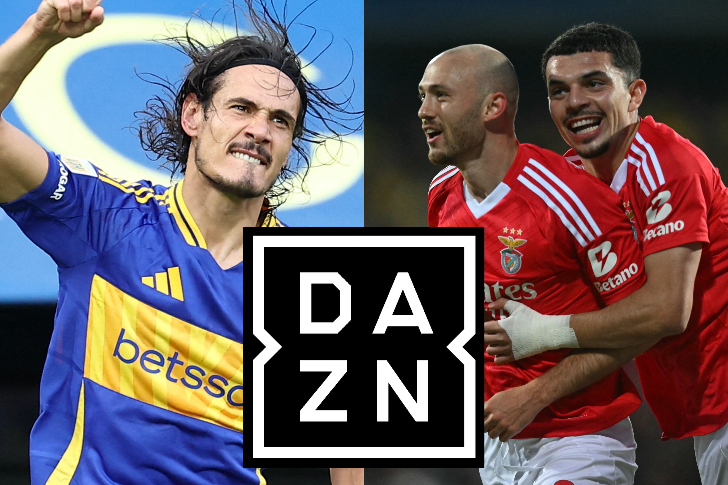 Transmisión de DAZN en directo para ver Boca vs. Benfica este lunes 16 de junio, por el Mundial de Clubes 2025. (Fotos: AFP / Composición MAG)