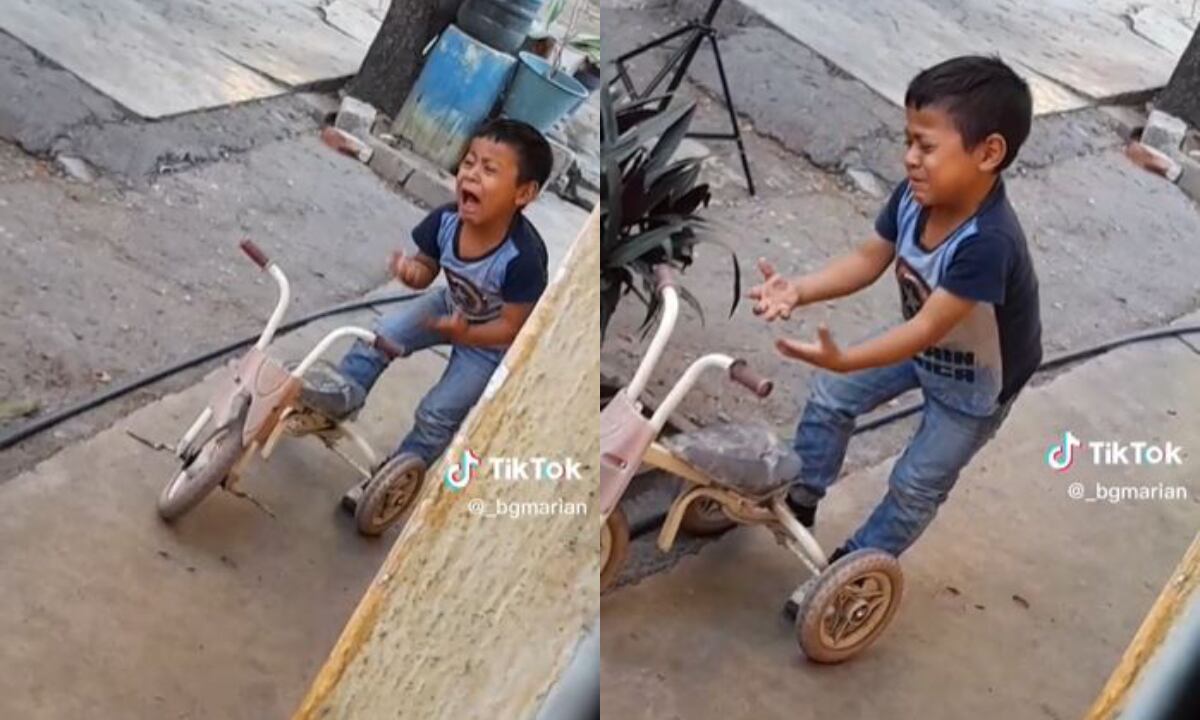 El pequeño Chucho tiene 10 años y es la estrella del canal de TikTok de su mamá. (Foto: @_bgmarian/TikTok)