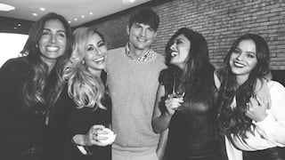 Ashton Kutcher se fue de fiesta con la novia de Neymar