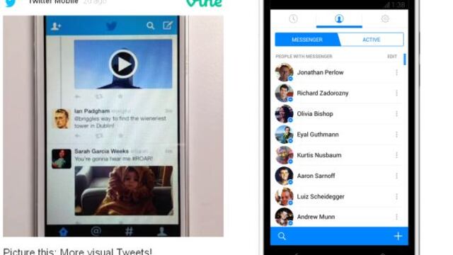 Twitter se hace más visual y Facebook mejora su Messenger