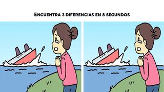 Descubre las diferencias entre las imágenes del Titanic en un tiempo récord