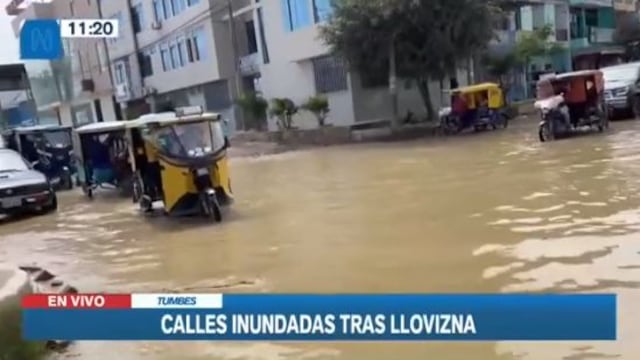 Tumbes: reportan inundaciones y residentes demandan urgentes acciones de prevención | VIDEO