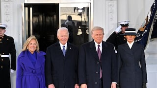 Los Biden reciben a Donald y Melania Trump en la Casa Blanca para una visita de cortesía