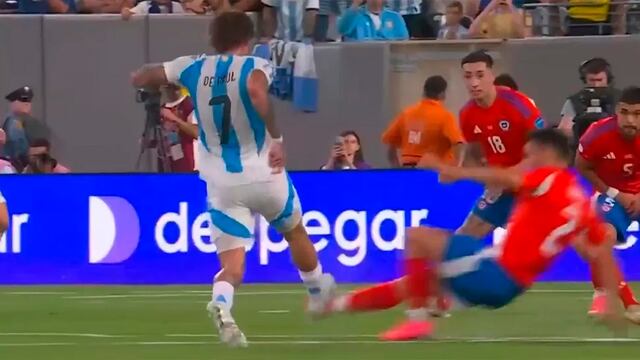 Esposa de jugador chileno arremete contra Rodrigo de Paul por duro pisotón contra futbolista