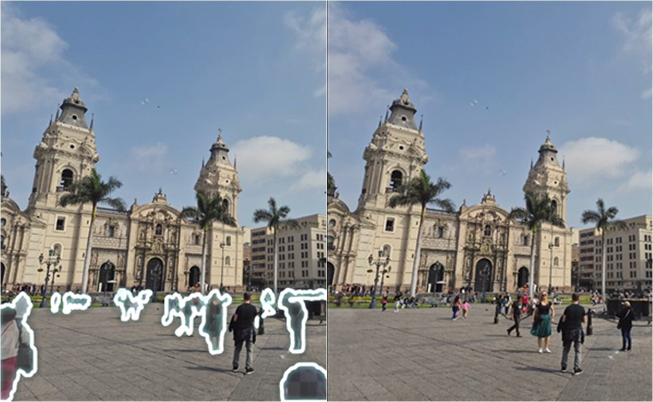 Galaxy AI permite la edición de las fotos con el borrado de ciertos elementos.