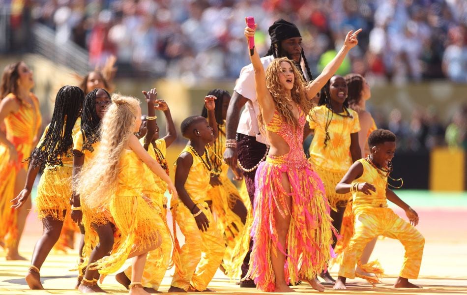 Shakira deslumbró al ritmo de “Dai Dai” en el show de medio tiempo. (Foto: Florencia Tan Jun /AFP)