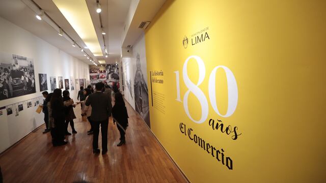 Inauguran exposición fotográfica por los 180 años de El Comercio