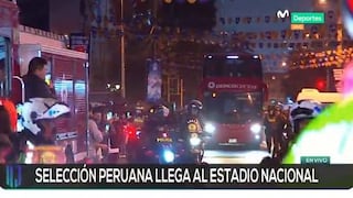 Perú vs. Brasil: así fue la llegada del bus de la selección peruana al Estadio Nacional | VIDEO