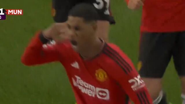 Espectacular: golazo de Rashford para el 1-0 de Manchester United vs Manchester City | VIDEO