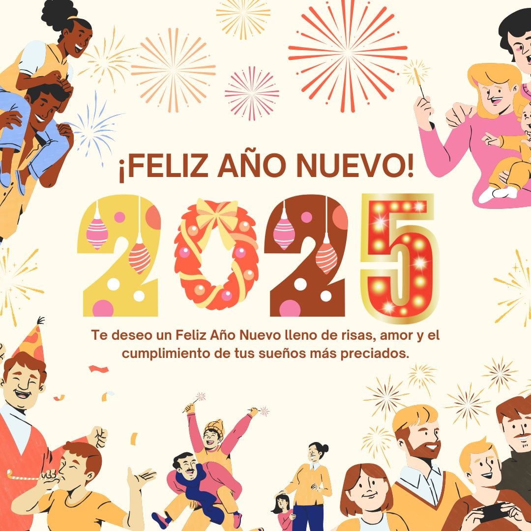 Te comparto una lista de imágenes del Año Nuevo 2025, con mensajes y frases bonitas, colocar en tus estados de Instagram y WhatsApp (Foto: Canva.com)