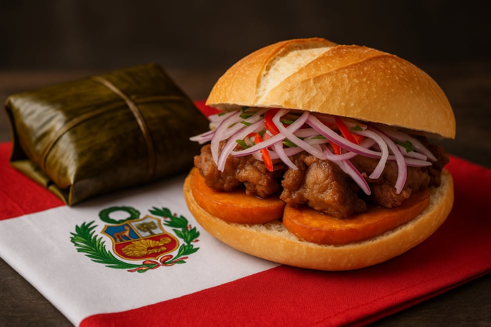 Desayuno peruano en el Mundial de desayunos de Ibai Llanos. (Imagen generada con Perplexity/ Inteligencia Artificial)