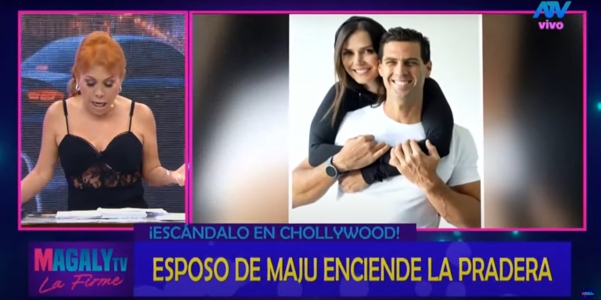 Conductora confirma amorío de Maju Mantilla con su productor, según declaraciones de Gustavo Salcedo.