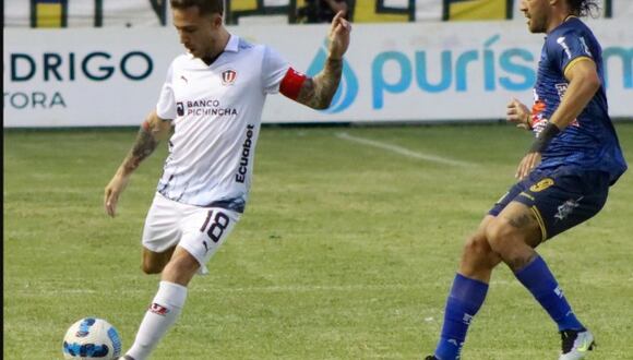 LDU no pudo ante Delfín por la jornada 9 de la segunda ronda de la LigaPro de Ecuador.