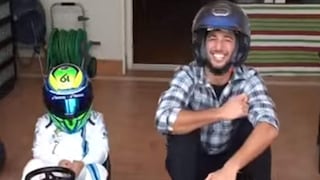 Ricciardo enfrentó al hijo de Massa en un Crazy Kart [VIDEO]