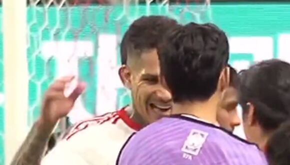 El afectuoso saludo entre Paolo Guerrero y Son Heung-min en el Perú vs Corea del Sur | Foto: captura de video