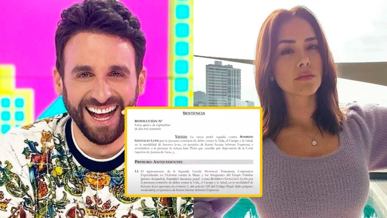 Rodrigo González es abosuelto de juicio que interpuso Karen Schwarz por abuso psicológico | Foto: Composición EC