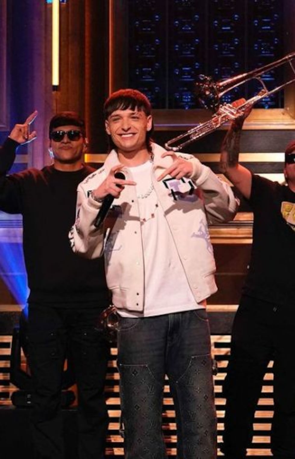 En abril del mismo año, Peso Pluma fue invitado a "The Tonight Show", el programa de Jimmy Fallon en NBC (Foto: Peso Pluma / Instagram)