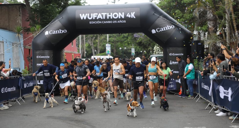 Mascotas se roban el show en exitosa carrera solidaria Wufathon 4K en Barranco