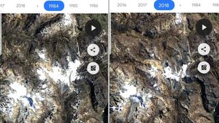 Así se derritió el Nevado Pastoruri en los últimos 35 años, según Google