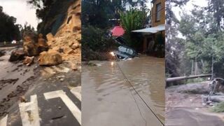 Emergencia en Colombia: deslizamientos e inundaciones por lluvias en vía La Calera - Bogotá | VIDEOS