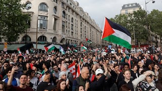 París: cerca de 10.000 personas protestan contra los bombardeos israelíes en Rafah