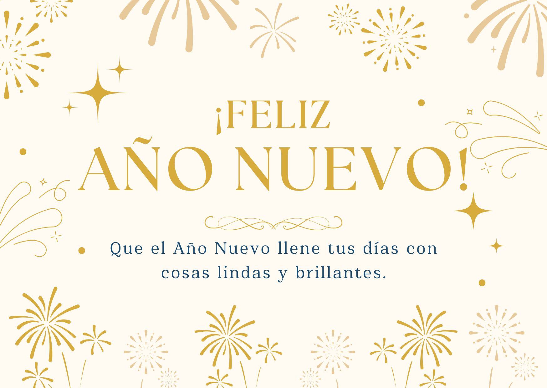 Escoge las mejores imágenes de las tarjetas con frases bonitas del Año Nuevo 2025 para que puedas enviar a tus amigos y a la familia este 31 de diciembre vía WhatsApp, Instagram, Telegram, Facebook y TikTok (Foto: Canva.com)
