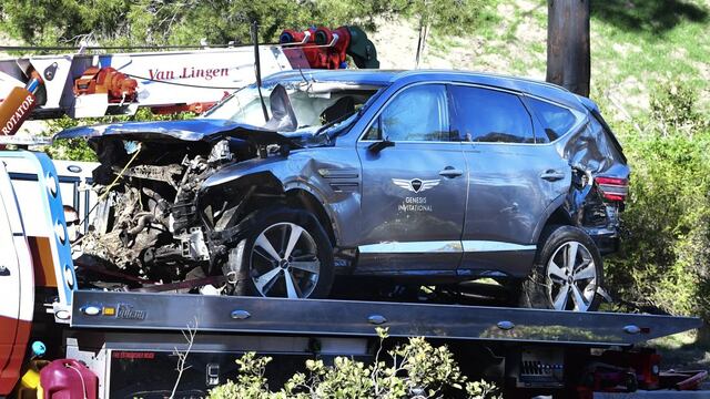 Tiger Woods: así quedó el automóvil del golfista luego de su grave accidente | FOTOS