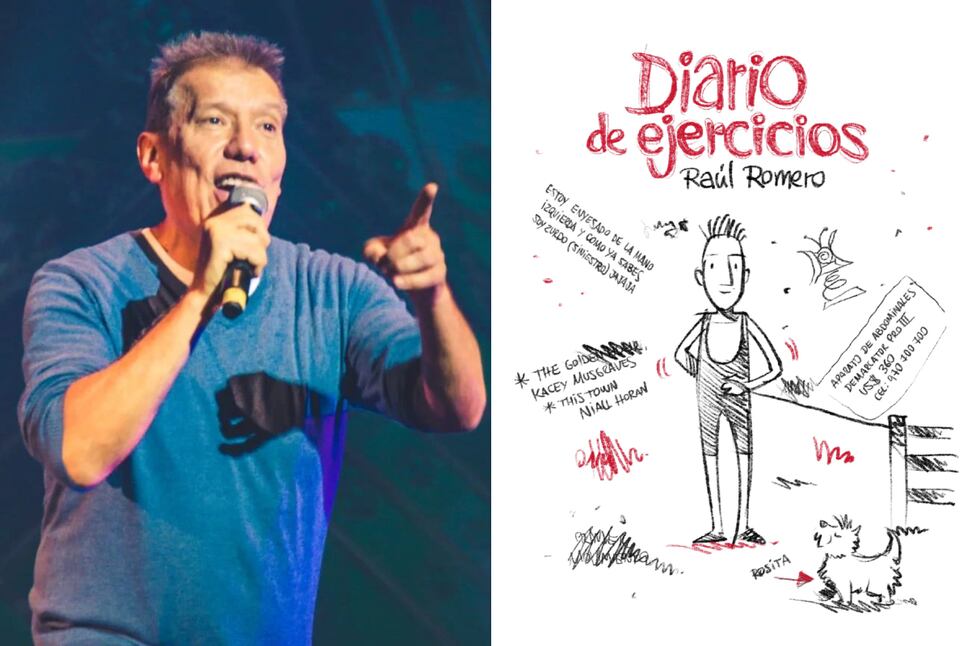Raúl Romero presenta su primera obra literaria “Diario de ejercicios”. (Foto: Instagram)