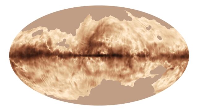 Así luce el campo magnético de la Vía Láctea