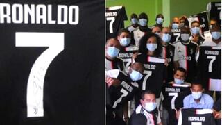 Cristiano Ronaldo regaló camisetas firmadas a médicos cubanos que lucharon contra el COVID-19 en Italia 