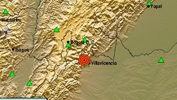 Un fuerte temblor se sintió en Colombia este jueves 17 de agosto | Imagen: Servicio Geológico Colombiano