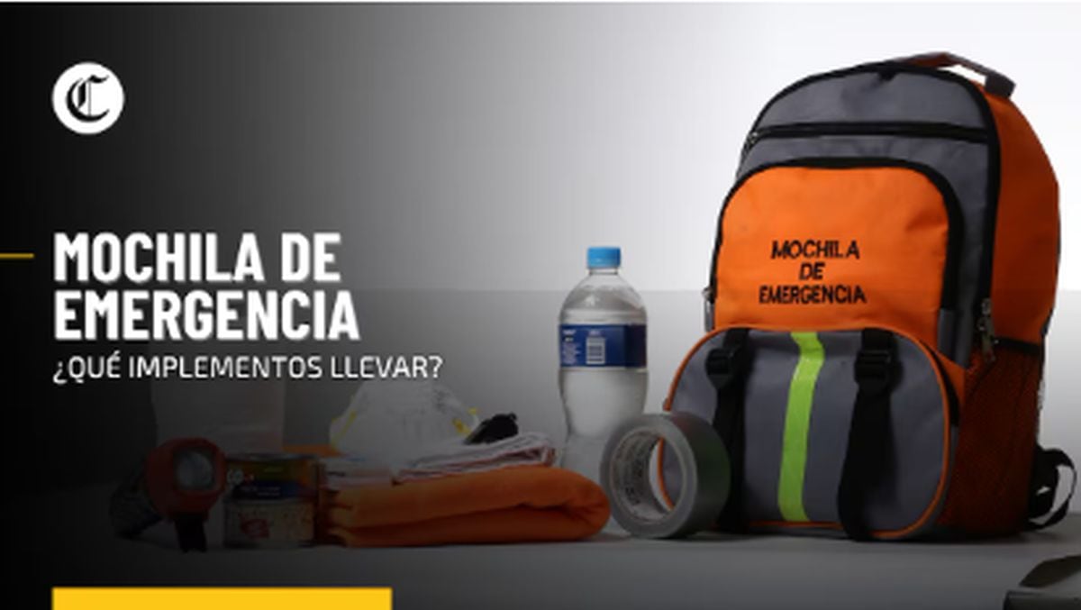 Ten en cuenta en esta nota qué elementos debe contener tu mochila de emergencia en casos de sismos | Imagen El Comercio