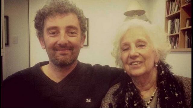 La primera foto de Estela de Carlotto y su nieto Guido