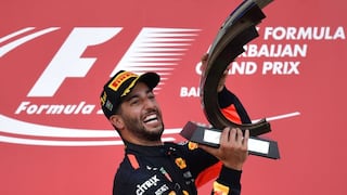 Fórmula 1: el caótico GP de Azerbaiyán que ganó Ricciardo y su particular celebración