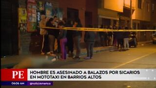 Cercado de Lima: asesinan a un hombre a balazos en Barrios Altos | VIDEO