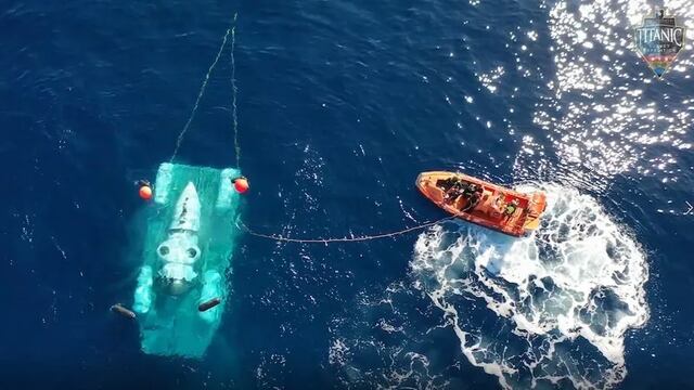 Búsqueda contrarreloj del submarino Titán desaparecido cuando exploraba los restos del “Titanic”