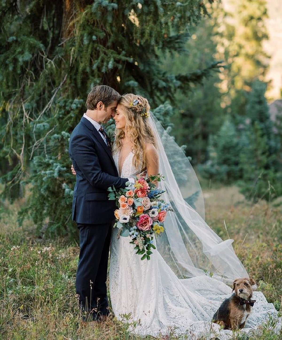 Jessica Rothe, quien se suma al elenco de "Virgin River", se casó con Eric Flem el 12 de septiembre de 2020 (Foto: Jessica Rothe/ Instagram)